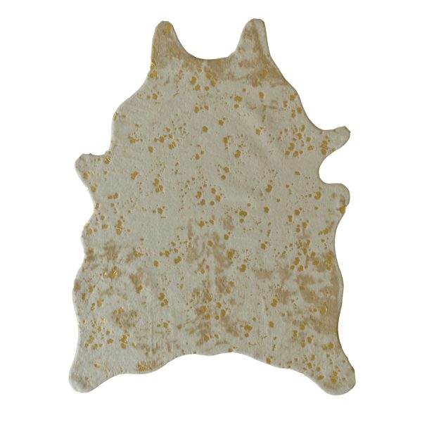 Faux cowhide--yellow
