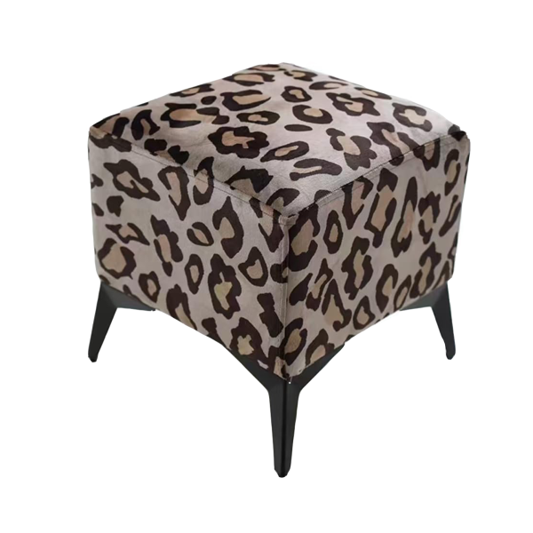 ottoman chair-leopard