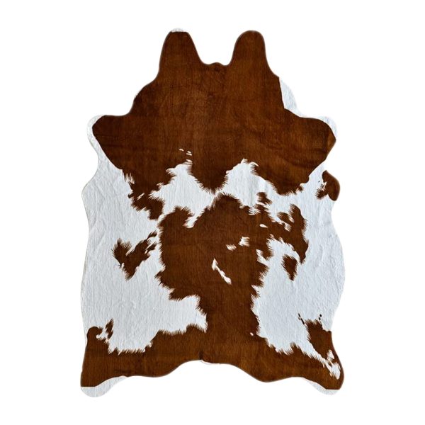 Faux cowhide - light brown