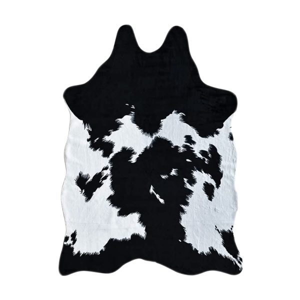 Faux cowhide -black & white