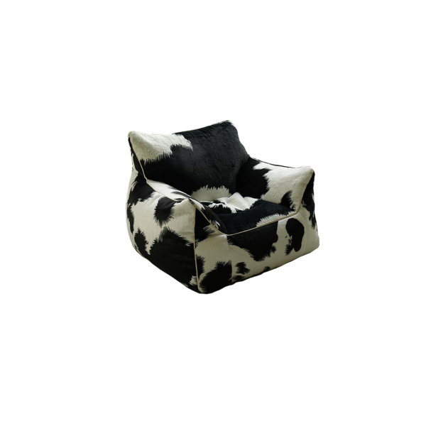 Bean bag cover-black and white